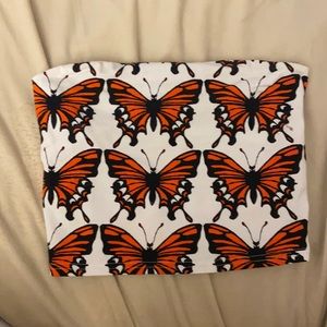 Urban outfitters butterfly tube top